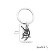 Etiqueta de Gato Creativa de Metal Transfronteriza Llavero Personalizado Moda Dibujos Animados Metal Esmalte Colgante para Mochila