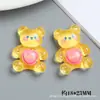 Funda de Teléfono de Gel de Crema de Animales de Cristal Translúcido de Dibujos Animados Material para Bricolaje Accesorios para el Cabello Hechos a Mano Accesorios de Resina
