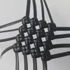 Material de Ratán Plano de 5 mm Material Tejido a Mano para Tejer Bolsas Cestas de Flores Ratán de Plástico Tejido de Ratán Ratán de Imitación Tira Tejida Tira No