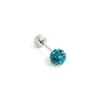 Pendientes de bola de diamante de 5 mm, ear cuffs, pendientes planos de doble cabeza atornillables, moda personalizada estilo coreano