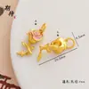 Esperando alta retención de color exquisita flor de rosa y lirio oro vietnamita accesorios diy diseño collar colgante colgante