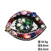 Pegatinas de tela con cuentas hechas a mano al por mayor, con forma de concha de ojo de diablo, explosiones transfronterizas, ropa, zapatos y sombreros, agujeros para joyas