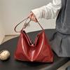 Bolsa de Hombro Única Estilo Colapsado Extremo Casual Suave Nuevo Estilo de Verano Bolso Tote de Gran Capacidad Distintivo Estilo Coreano para Mujer Bolso Cruzado