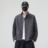 Chaqueta de Cuello Alto para Hombre 2026, Chaqueta Casual Simple para Primavera y Otoño, Top Versátil de Color Sólido, Ropa para Hombre Nuevo Estilo 2026