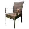 Muebles de Silla de Ratán Impermeables y Protector Solar para Exterior Silla de Ratán para Patio Exterior Combinación de Mesa y Silla Tejidas para Sala de Estar Hotel Ocio
