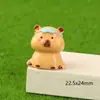 Capybara Lindo Transfronterizo Capybara Paisaje en Miniatura Adornos Pequeños Dibujos Animados DIY Capybara Accesorios de Resina Adornos de Escritorio
