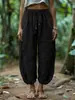 Pantalones de Linterna Sueltos de Cintura Alta con Cordón de Estilo Europeo y Americano 2026 Transfronterizos con Tacto Fluido, Pantalones de Mujer Más Vendidos en Amazon