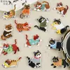 Desenho Animado Animal Fofo Gatinho Adesivo Patch Decoração Acessórios para Roupa Capa de Celular Bolsa Patch Bordado