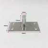 Mola de Piso para Porta de Vidro Extensão do Eixo Superior Peça do Eixo Superior Acessórios de Ferragens Aço Inoxidável Eixo Fixo Simples Suporte Superior de Fixação