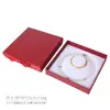 Caja de joyería para collar de perlas con tapa y base, regalo del Día de la Madre, empaque para pulsera y collar, caja de regalo de alta gama con papel especial al por mayor