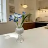 Flores artificiais de vidro Zibo, ornamentos de flores eternas de vidro, pequenos buquês, flores mensais, vasos, arranjos florais, decorações de mesa, transfronteiriço