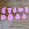Conjunto de moldes de frutas para brincar de areia mesa de areia brinquedo infantil moldes para brincar na água carrinho de feira de shopping mercado noturno massa de modelar argila colorida