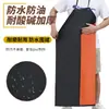 Delantal impermeable de PVC, compuesto negro, para cocina, productos acuáticos, alimentos, matadero, ropa de trabajo de protección laboral, delantal impermeable
