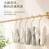 Estante Secador de Zapatos de Acero Inoxidable Gancho Secador de Zapatos para Balcón Estante Secador de Zapatos Multifuncional para el Hogar a Prueba de Viento Colgador de Ropa para Secar Zapatos Estante de Almacenamiento
