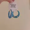 "Cielos Despejados de Sea Island" Aros Azules Retro Esmaltados, Estilo Dulce y Fresco, Hacen que la Cara Parezca Más Pequeña, Pendientes de Moda
