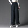 1051 Jeans de Pierna Ancha Cropped para Mujer, Nuevos de Otoño, con Dobladillo Enrollado, Versátiles, Delgados, Adelgazantes, Adecuados para Figuras Pequeñas