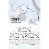 Marco de gafas de aleación más vendido industria pesada retro plano ligero estudiante todo partido con miopía personalidad protección ocular luz azul anti 2071