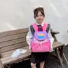 Mochilas Coreanas de Moda con Color Contrastante para Niños y Niñas, Elegantes Mochilas Escolares Primarias con Cierre de Cordón, Mochilas Infantiles Nuevas de Gran Capacidad