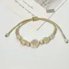 Pulsera de Cerámica Jingdezhen Nueva Pulsera de Cerámica China Joyería Estudiante Estilo Tíbet Cuerda Trenzada a Mano Puesto Regalo para Estudiante