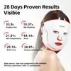 Máscara Facial de LED Vermelho 510k Máscara Facial Fotônica de Luz Vermelha e Azul Dispositivo de Beleza Facial de Silicone Líquido