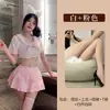 Fan Lei Ropa Interior Sexy Flor Escolar Sexy Femenina Cintura Dulce Reveladora Dividida Traje de Uniforme JK Pura Tentación Lujuria Pijama 906