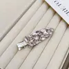 Presilha Lateral de Franja com Diamantes Brilhantes Moda de Nicho de Alto Padrão Grampo de Cabelo Versátil Acessório de Cabelo Sem Costura Presilha de Cabelo Colorida Exquisita para Mulheres