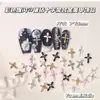 Nuevos Accesorios de Arte de Uñas de Aleación con Cruz Incrustada de Diamantes Pequeños Estilo Retro, Decoraciones Versátiles para Uñas al por Mayor de Japón y Corea