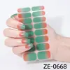 Zhengxiang Adesivos para Unhas Artísticas Gradiente Transfronteiriços à Prova d'Água Europeus e Americanos Internet Red ins Películas Adesivas para Esmalte Atacado para Comércio Exterior