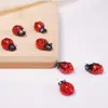 Miçangas de Vidro Joaninha Pequeno Animal Inseto Miçangas de Vidro Pulseira Colar DIY Acessórios Atacado Joaninha de Vidro