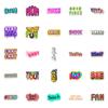 50 pegatinas con frases en inglés estilo VSCO, para maletas, carritos, portátiles, grafitis, pegatinas impermeables DIY