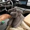 Botas de nieve para mujer, nuevo estilo 2025, populares, cálidas de invierno, forradas de felpa, suela gruesa, tubo largo, grises, botas de montar de tubo medio grueso