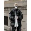 Moda Coreana Jaqueta de Couro PU Algodão Casaco Quente Engrossado Masculino Inverno Novo Solto Casual Casal Marca Tendência Vestuário de Algodão