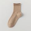 Calcetines de algodón puro para niños, calcetines de longitud media, otoño e invierno, sin hueso, antibolitas, de algodón, deportivos, desodorantes, primavera y otoño, rayas vintage.