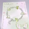 Pulseira de Contas Cauda de Peixe de Cristal, Super Delicada, Estilo Novo, Exquisita, De Alta Qualidade, Versátil, Presente para Melhor Amiga, Joia Doce para Estudantes