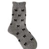 Calcetines de Lana para Mujer de Caña Media Estilo Coreano con Lazo Acolchados Cálidos Gruesos Sin Costuras para Otoño e Invierno