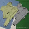 Traje de Otoño e Invierno 2025 Nuevo Pantalones de Seda Helada de Secado Rápido Chaqueta Deportiva Casual con Cremallera y Capucha Ropa de Protección Solar para Hombres y Mujeres Tendencia