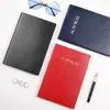 Oficina de Negocios Cuaderno A5 de Piel Sintética B5 Diario Estudiante Cuaderno con Logo Personalizable Cuaderno de Piel Suave Cuaderno Cosido