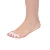 Suministro ortesis de pulgar puntual cuidado del pie SEBS dispositivo de cadena de tres orificios para separar los dedos ortesis para hallux valgus al por mayor