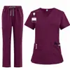 Entrega Rápida Mismo Día En Stock Conjunto de Ropa de Trabajo de Manga Corta Más Vendido Transfronterizo de Amazon para Clínicas Dentales