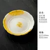 Série de conjunto de chá de cerâmica osmanthus pintado à mão sob o esmalte: bule, tigela com tampa, xícara de degustação (master cup), suporte para bule, porta-copo, xícara de degustação, xícara de café