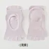 Calcetines de Yoga de Cinco Dedos para Mujer, Calcetines Antideslizantes para Pilates, 10A Antibacterianos, Resistentes al Olor, Absorbentes del Sudor, Calcetines Deportivos Profesionales para Dedos
