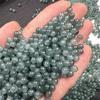 Jadeíta Genuína Tipo Gelo Água Azul Material Guatemalteco Contas Soltas Contas Redondas Acessórios Pulseira Colar Acessórios Materiais-