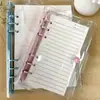 Cuaderno de Hojas Sueltas Transparente de PVC Estilo Coreano Ins A5 Cubierta de Doble Hebilla Color Caramelo Carpeta de Almacenamiento Desmontable