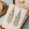 Novos Brincos Estilo Chinês Fecho de Segurança Brincos com Corrente Curta Brincos para Mulheres Fornecimento da Amazon Acessórios de Vestuário Atacado