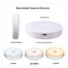 Sensor de Presença Humana em Formato de OVNI, Luz Noturna Dupla Cor com Botão para Regulagem de Intensidade e Ajuste de Cor, Luz Inteligente para Guarda-Roupa, Carregamento Tipo-C, Recarregável