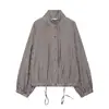 Comércio Exterior 2026 Outono Novo Estilo Europeu e Americano Moda Feminina Casual Ajustável Gravata Xadrez Jaqueta 2298151