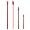 Conjunto de 4 Peças de Mini Raspadores de Silicone, Raspadores Estendidos para Coleta em Frascos de Cosméticos, Espátulas para Geleia, Raspadores Criativos para Mistura