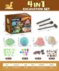 Disco de Pintura de Yeso para Niños Simulación DIY con Diseño de Triceratops, Juguete Creativo de Graffiti para Niños y Niñas