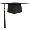 Chapéu DIY para Fotos de Formatura de Estudantes Universitários Presente Grampo de Cabelo com Flor Flor Acabada Fotos de Melhor Amigo Recém-Formado Presente para Namorada Preto