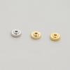 Cuentas Espaciadoras Redondas de Cobre con Baño de Oro de 14K para Conservación del Color, Cuentas de Engranaje de Cobre, Accesorios DIY, Cuentas Espaciadoras para Pulsera, Materiales para Joyería, Accesorios
